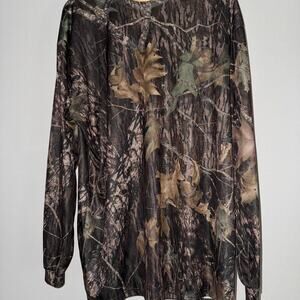 Under Armour Mossy Oak Camouflage Long Sleeve Shirt Size XXL